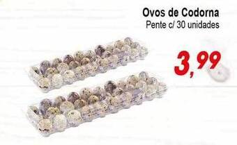 Villefort Atacadista Ovos de codorna oferta