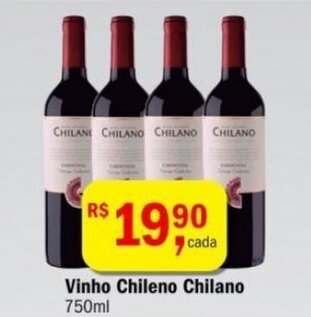 Ultrabox Vinho Chileno Chilano 750ml oferta