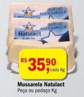 Ultrabox Mussarela Natulact 1kg oferta