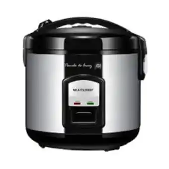 Supermercados Pague Menos Panela de arroz multilaser 10 xícaras inox 127v oferta