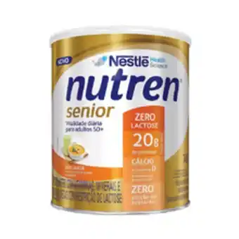 Complemento alimentar nutren senior zero lactose sem sabor 740g