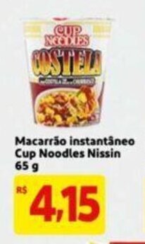Extra Supermercado Macarrao Instantaneo Cup Noodles Nissin 69g oferta