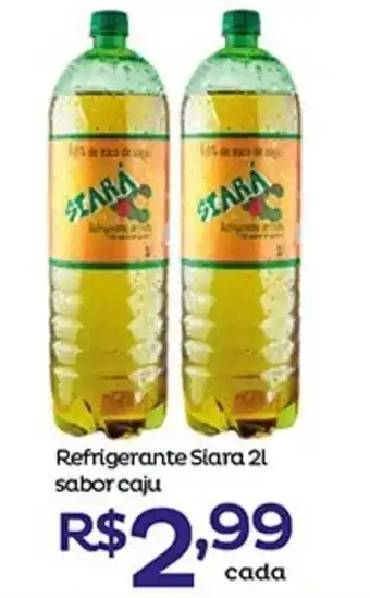 Super Lagoa Refrigerante Siara 2L sabor caju oferta