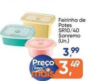 Imec Supermercados Feirinha de potes sr10 40 sanremo oferta