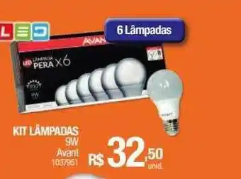 Milium Kit lâmpadas 9w avant oferta
