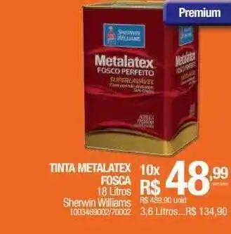 Milium Tinta metalatex fosca 18 litros sherwin williams oferta