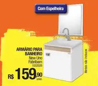 Milium Armário para banheiro new uno fabribam oferta