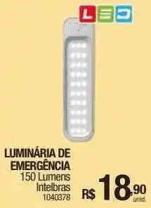 Milium Lumínaria de emergência intelbras oferta