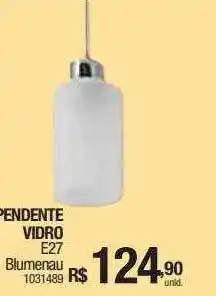 Milium Pendente vidro e27 blumenau oferta