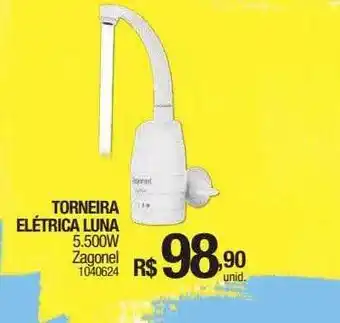 Torneira elétrica luna 5x500w zagonel