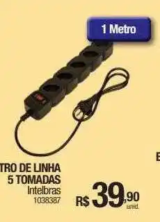 Milium Filtro de linha 5 tomadas intelbras oferta