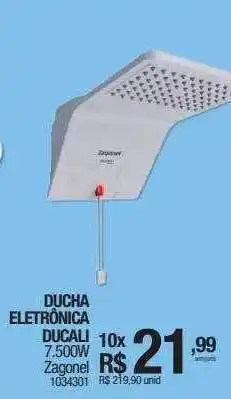 Milium Ducha eletrônica ducali 7.500w zagonel oferta