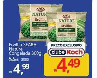 Supermercados Koch Ervilha seara nature congelada oferta