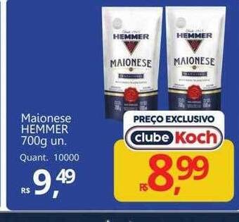 Supermercados Koch Maionese hemmer oferta