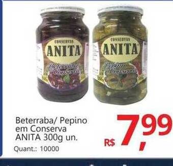 Beterraba-pepino em conserva anita