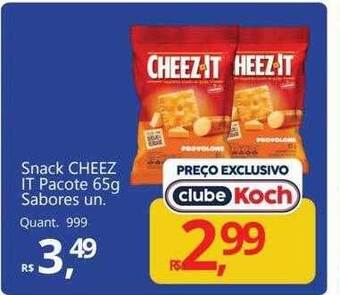 Supermercados Koch Snack cheez it pacote sabores oferta