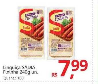 Supermercados Koch Linguiça sadia fininha oferta