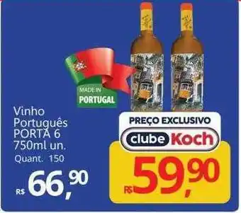 Supermercados Koch Vinho português porta 6 oferta