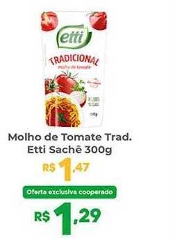 Coocerqui Molho de tomate trad. etti sachê oferta