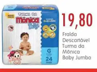 Fralda descartavel turma da mônica baby jumbo