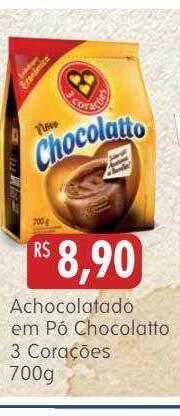 Epa Achocolatado em pó chocolatto 3 corações oferta