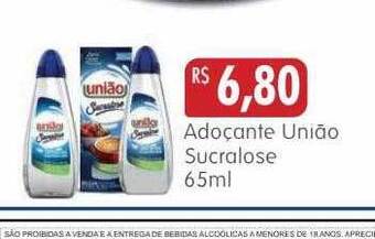 Adoçante união sucralose