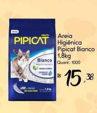 Areia higiênica pipicat bianco