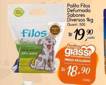 Palito filos defumado sabores diversos