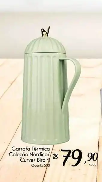 Giassi Supermercados Garrafa térmica coleção nórdica curve bird 1l oferta
