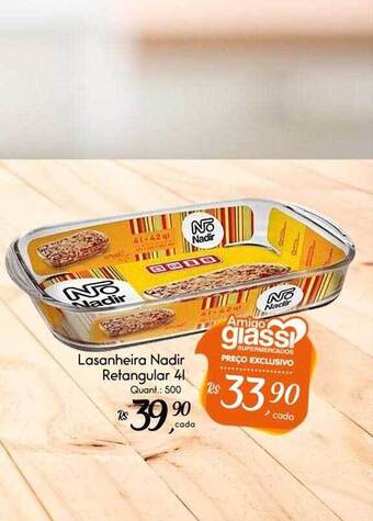 Giassi Supermercados Lasanheira nadir retangular 4l oferta