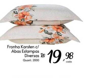 Fronha karsten c abas estampas diversas