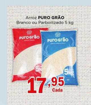 Supermercados Mundial Arroz puro grão branco ou parboilizado oferta