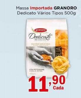 Supermercados Mundial Massa importada granoro dedicato vários tipos oferta
