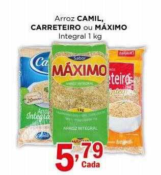Supermercados Mundial Arroz camil carreteiro ou máximo integral oferta