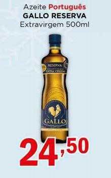 Supermercados Mundial Azeite português gallo reserva extravirgem oferta