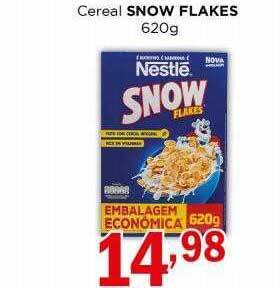 Supermercados Mundial Cereal snow flakes oferta
