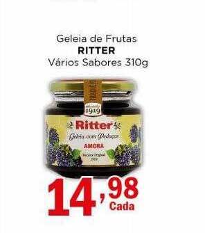 Supermercados Mundial Geleia de frutas ritter vários sabores oferta
