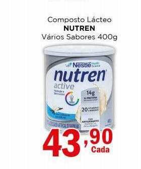 Supermercados Mundial Composto lácteo nutren vários sabores oferta