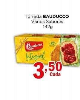 Supermercados Mundial Torrada bauducco vários sabores oferta