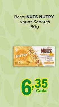 Supermercados Mundial Barra nuts nutry vários sabores oferta