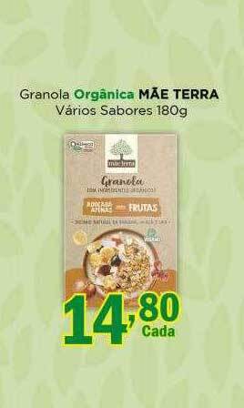 Supermercados Mundial Granola orgânica mãe terra vários sabores oferta