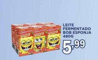 Supermercados Mundial Leite fermentado bob esponja oferta