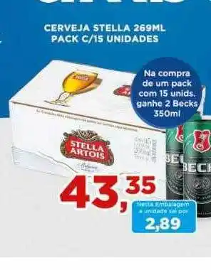 Supermercados Mundial Cerveja stella pack c- 15 oferta