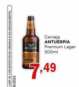 Supermercados Mundial Cerveja antuérpia premium lager oferta