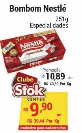 Stok Center Bombom nestlé oferta