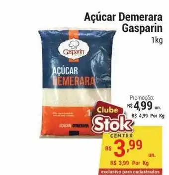 Açucar demerara gasparin
