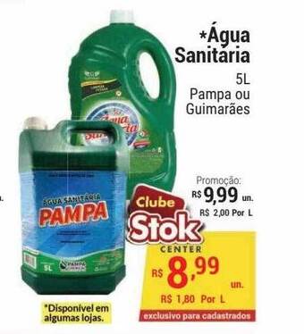 Stok Center Água sanitaria pampa ou guimarães oferta