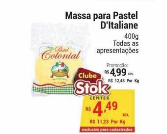 Stok Center Massa para pastel d'italiane oferta
