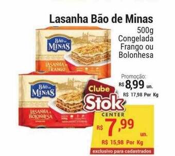 Stok Center Lasanha bão de minas oferta