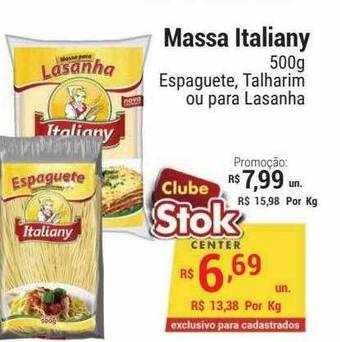 Stok Center Massa italiany oferta